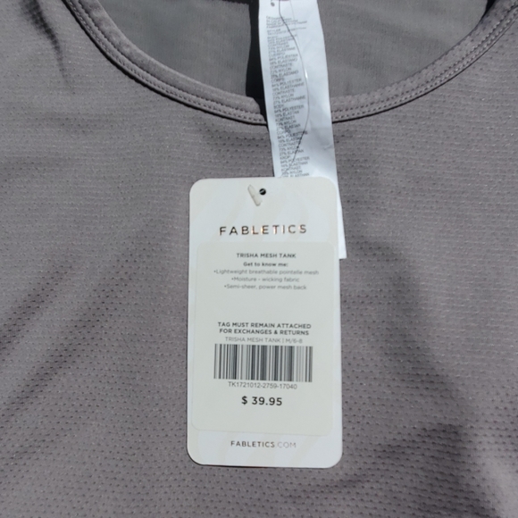 NWT Fabletics Trisha mesh tank - Picture 4 of 4